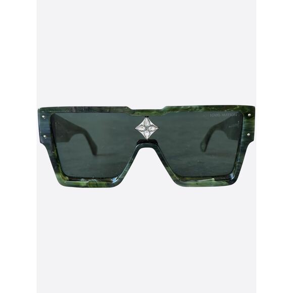 Louis Vuitton Green Marble Cyclone Sunglasses - Picture 1 of 5